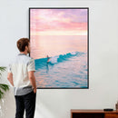 Sunset Surf Wall Art Canvas Print – Coastal Ocean by MyGreatCanvas | Canvas Wall Art Prints | Photo Prints & Wall Decor