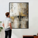 Framed Abstract Wall Art Canvas Print, Gold Black Modern by MyGreatCanvas | Canvas Wall Art Prints | Photo Prints & Wall Decor