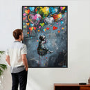 Banksy Balloon Canvas, Banksy Graffiti Art, Balloon Poster, by MyGreatCanvas | Canvas Wall Art Prints | Photo Prints & Wall Decor