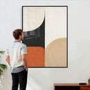 Geometric Abstract Wall Art Canvas Print, Orange Blue by MyGreatCanvas | Canvas Wall Art Prints | Photo Prints & Wall Decor