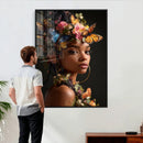 Butterfly Crown Gold Woman Portrait — Monarch Queen Canvas by MyGreatCanvas | Canvas Wall Art Prints | Photo Prints & Wall Decor
