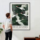 Yayoi Kusama Crane Bird Wall Art Canvas Print, Japanese by MyGreatCanvas | Canvas Wall Art Prints | Photo Prints & Wall Decor