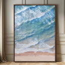 Aerial Ocean View Wall Art Canvas Print – Framed Soft Blue by MyGreatCanvas | Canvas Wall Art Prints | Photo Prints & Wall Decor
