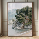 Beach Trees Wall Art Canvas Print – Framed Earthy Beachside