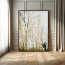 Pampas Grass Wall Art Canvas Print – Framed Neutral Tones