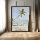 Beach Hammock Wall Art Canvas Print – Framed Tropical by MyGreatCanvas | Canvas Wall Art Prints | Photo Prints & Wall Decor