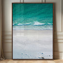Turquoise Ocean Wall Art Canvas Print – White Sand Shore
