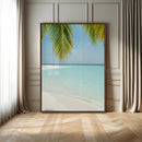 Azure Water Wall Art Canvas Print – Tranquil Island Escape