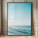 Minimalist Ocean Wall Art Canvas Print – Framed Calm