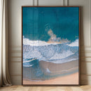 Aerial Beach View Wall Art Canvas Print – Framed Ocean Waves