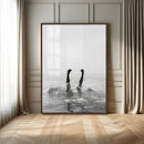 Black White Splash Wall Art – Framed Ocean Water Canvas by MyGreatCanvas | Canvas Wall Art Prints | Photo Prints & Wall Decor