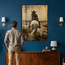 Cowgirl on Horse Wall Art Canvas Print – Western Equestrian by MyGreatCanvas | Canvas Wall Art Prints | Photo Prints & Wall Decor