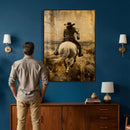 Western Cowgirl Wall Art Canvas Print by MyGreatCanvas | Canvas Wall Art Prints | Photo Prints & Wall Decor