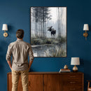 Abstract Moose Wall Art Canvas Print – Wildlife Nature by MyGreatCanvas | Canvas Wall Art Prints | Photo Prints & Wall Decor