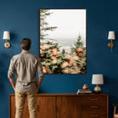 Fall Forest Wall Art Canvas Print – Soft Evergreen Woodland by MyGreatCanvas | Canvas Wall Art Prints | Photo Prints & Wall Decor