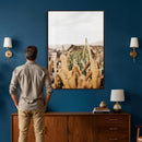 Minimal Desert Cactus Wall Art Canvas Print, Neutral by MyGreatCanvas | Canvas Wall Art Prints | Photo Prints & Wall Decor