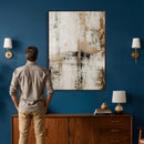 Neutral Abstract Wall Art Canvas Print, Beige Black Textured by MyGreatCanvas | Canvas Wall Art Prints | Photo Prints & Wall Decor
