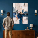 Abstract Navy Blue Wall Art Canvas Print by MyGreatCanvas | Canvas Wall Art Prints | Photo Prints & Wall Decor