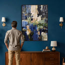 Abstract Dark Blue Wall Art Canvas Print by MyGreatCanvas | Canvas Wall Art Prints | Photo Prints & Wall Decor