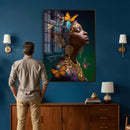 Butterfly Crown Gold Woman Portrait — Monarch Queen Canvas by MyGreatCanvas | Canvas Wall Art Prints | Photo Prints & Wall Decor