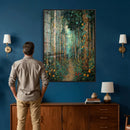 Gustav Klimt Style Forest Canvas Wall Art, Golden Forest by MyGreatCanvas | Canvas Wall Art Prints | Photo Prints & Wall Decor