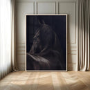 Black Horse Wall Art Canvas Print – Framed Moody Horse by MyGreatCanvas | Canvas Wall Art Prints | Photo Prints & Wall Decor