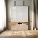Bison Crossing Wall Art Canvas Print – Framed Western by MyGreatCanvas | Canvas Wall Art Prints | Photo Prints & Wall Decor
