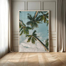 Tropical Palm Trees Wall Art Canvas Print – Coastal Nature