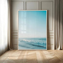 Minimalist Ocean Wall Art Canvas Print – Framed Calm