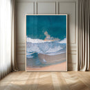 Aerial Beach View Wall Art Canvas Print – Framed Ocean Waves