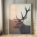 Deer Canvas Wall Art Print – Framed Woodland Animal Rustic