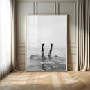 Black White Splash Wall Art – Framed Ocean Water Canvas by MyGreatCanvas | Canvas Wall Art Prints | Photo Prints & Wall Decor