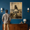 Cowgirl on Horse Wall Art Canvas Print – Western Equestrian by MyGreatCanvas | Canvas Wall Art Prints | Photo Prints & Wall Decor