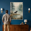 Watercolor Abstract Moose Wall Art Canvas Print – Wildlife by MyGreatCanvas | Canvas Wall Art Prints | Photo Prints & Wall Decor