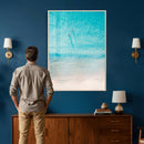 Aerial Turquoise Beach Wall Art Canvas Print – Minimal by MyGreatCanvas | Canvas Wall Art Prints | Photo Prints & Wall Decor