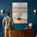Sea Turtle Hatchling Wall Art Canvas Print – Soft Coastal by MyGreatCanvas | Canvas Wall Art Prints | Photo Prints & Wall Decor