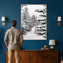 Winter Pine Forest Wall Art Canvas Print, Minimal Winter by MyGreatCanvas | Canvas Wall Art Prints | Photo Prints & Wall Decor