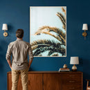 Palm Leaves Wall Art Canvas Print, Minimal Tropical Palm by MyGreatCanvas | Canvas Wall Art Prints | Photo Prints & Wall Decor