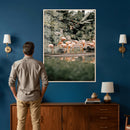 Flamingo Wall Art Canvas Print, Tropical Wildlife Scene by MyGreatCanvas | Canvas Wall Art Prints | Photo Prints & Wall Decor