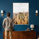 Minimal Desert Cactus Wall Art Canvas Print, Neutral by MyGreatCanvas | Canvas Wall Art Prints | Photo Prints & Wall Decor