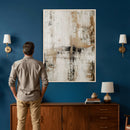 Neutral Abstract Wall Art Canvas Print, Beige Black Textured by MyGreatCanvas | Canvas Wall Art Prints | Photo Prints & Wall Decor