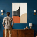 Geometric Abstract Wall Art Canvas Print, Orange Blue by MyGreatCanvas | Canvas Wall Art Prints | Photo Prints & Wall Decor