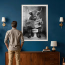 Funny Bathroom Canvas Wall Art, Texas Longhorn on Toilet by MyGreatCanvas | Canvas Wall Art Prints | Photo Prints & Wall Decor