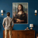 Funny Bathroom Canvas Wall Art Print, Mona Lisa Clothespin by MyGreatCanvas | Canvas Wall Art Prints | Photo Prints & Wall Decor