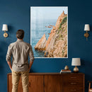 Cliff Dive Wall Art – Ocean Jump Canvas Print, Blue Sky by MyGreatCanvas | Canvas Wall Art Prints | Photo Prints & Wall Decor
