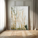 Pampas Grass Wall Art Canvas Print – Framed Neutral Tones