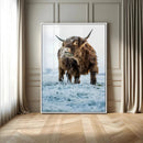 Minimalist Scottish Highland Cow Wall Art Canvas Print – by MyGreatCanvas | Canvas Wall Art Prints | Photo Prints & Wall Decor