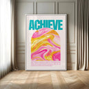 Achieve Motivational Wall Art – Colorful Abstract Swirl by MyGreatCanvas | Canvas Wall Art Prints | Photo Prints & Wall Decor