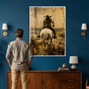 Western Cowgirl Wall Art Canvas Print by MyGreatCanvas | Canvas Wall Art Prints | Photo Prints & Wall Decor