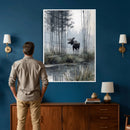 Abstract Moose Wall Art Canvas Print – Wildlife Nature by MyGreatCanvas | Canvas Wall Art Prints | Photo Prints & Wall Decor